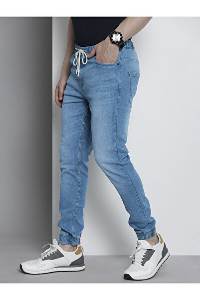 The Indian Garage Co By Styli Men Slim Fit Solid Jogger Jeans