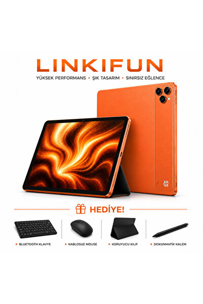 linkifun 10.1" HD IPS Android Tablet 4GB/32GB | 8000mAh Batarya | SIM Kart De...