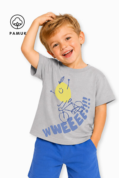 difa kids Lemon Printed Casual Short Sleeve Summer Boy's T-Shirt
