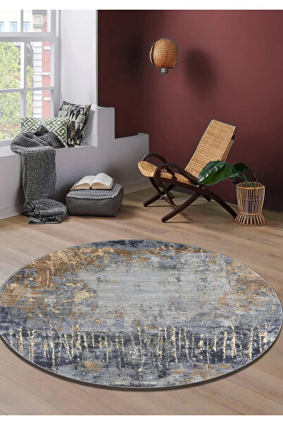 Hülya Home Salon Halısı Mutfak halısı Yolluk Geometrik İskandinav Eskitmeli D...