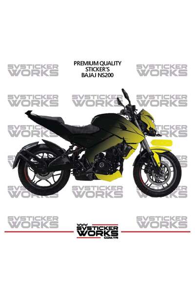 ARONA ملصق تزيين BAJAJ NS200 ثنائي اللون، طقم جاهز لتزيين المحرك، عالي الجودة