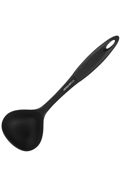 Arshia Silicone Soup Ladle (Black) | Heat-Resistant Nonstick Kitchen Serving ...
