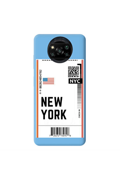 Other Xiaomi Poco X3 /X3 Pro New York NYC Blue Colored Silicone TPU Θήκη
