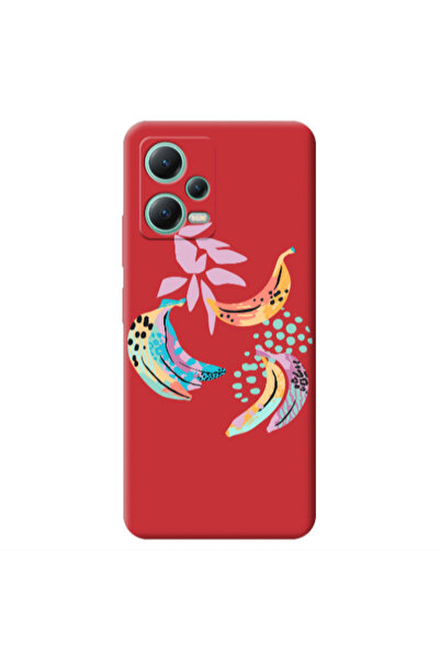 Other Xiaomi Redmi Note 12 Pro 5G Banana Red Colored Silicone TPU Θήκη