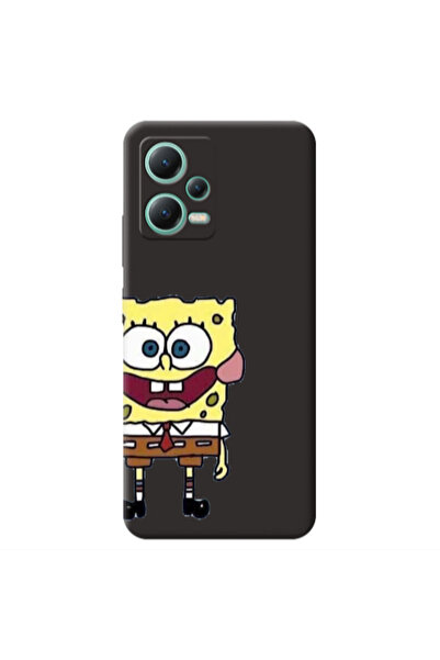 Other Xiaomi Redmi Note 12 Pro 5G Spong 2 Black Colored Silicone TPU Θήκη