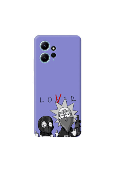 Other Xiaomi Redmi Note 12 4G Rick Loser Purple Colored Silicone TPU Θήκη