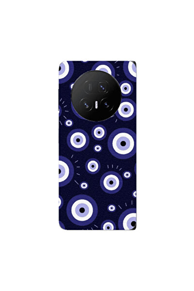 Other Honor Magic V5 Purple evil eye bead Transparent Silicone TPU Θήκη