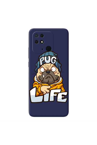 Other Xiaomi Redmi 10C Pug Life 2 Dark blue Colored Silicone TPU Θήκη