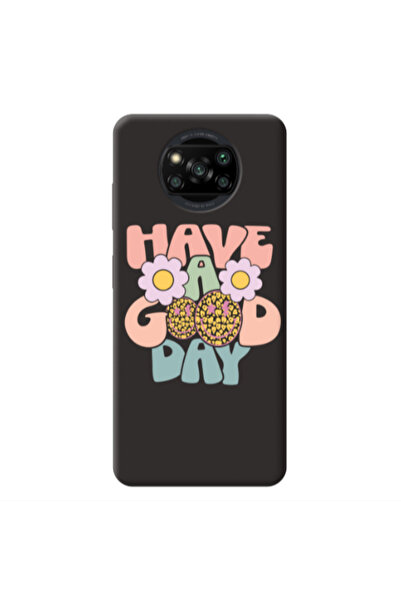 Other Xiaomi Poco X3 Pro Have A Good day Black Colored Silicone TPU Θήκη