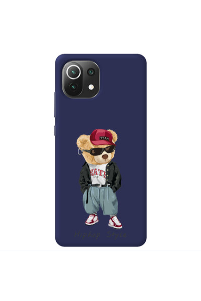 Other Xiaomi Mi 11 Lite Hip hop style Dark blue Colored Silicone TPU Θήκη