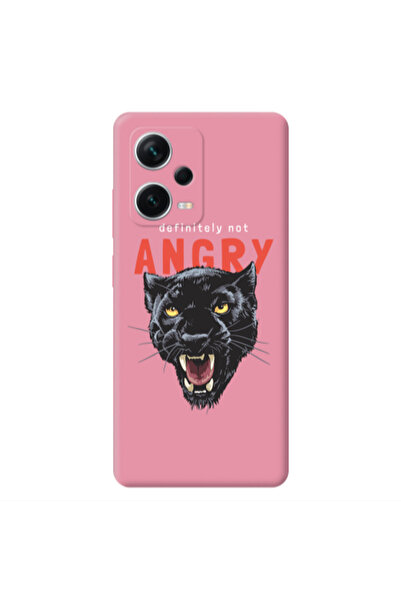 Other Xiaomi Poco X5 Pointed teeth Pink Colored Silicone TPU Θήκη
