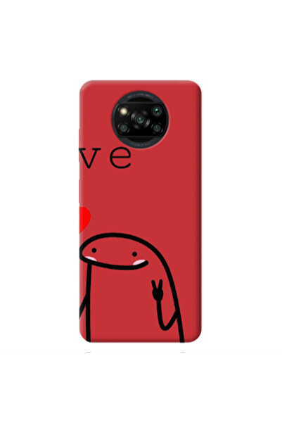Other Xiaomi Poco X3 /X3 Pro Love 2 Red Colored Silicone TPU Θήκη