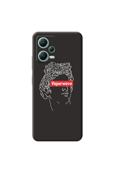 Other Xiaomi Redmi Note 12 Pro 5G Vaporwave Black Colored Silicone TPU Θήκη