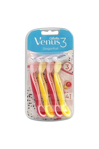 Gillette Aparat de Ras, Gillette, Venus3 Dragonfruit 4 buc