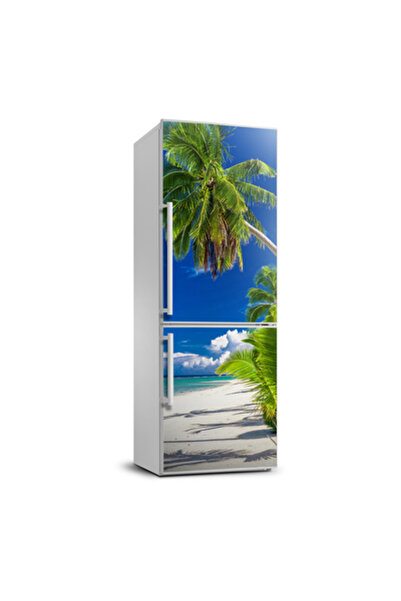 Decormat Autocolant frigider acasa plaja tropicala 60 x 180 cm