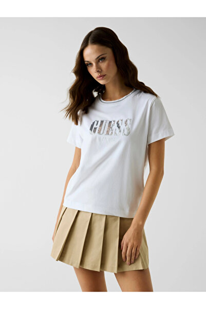 Guess Sequins Women's Regular Fit T-Shirt