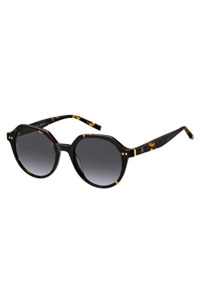 Tommy Hilfiger UV Protected Sunglasses Havana Frame Grey Azure Mirror Lens 50...
