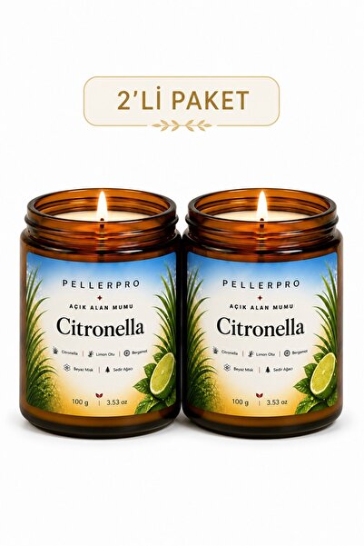 PELLER Sivrisinek Kovucu 2 Li Paket Açık Alanların Tercih Edilen Citronella& ...