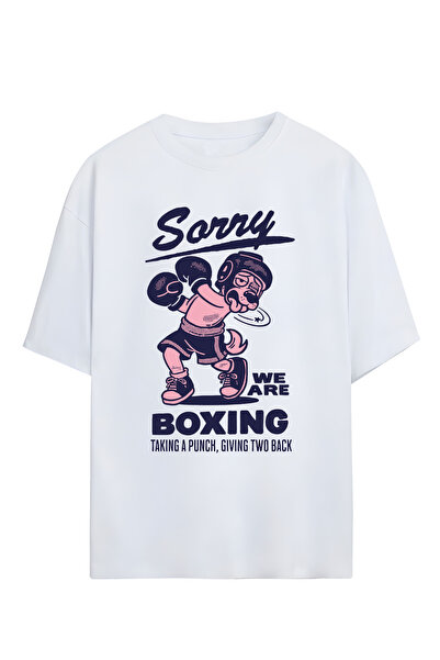 STİL-X Μπλουζάκι με στάμπα Unisex από 100% βαμβάκι σε oversize γραμμή
