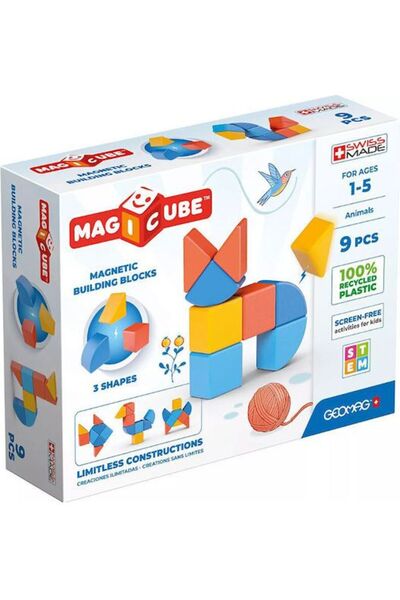 GEOMAG Μάτζικιουμ Ζώα 9 Τεμάχια (0201)