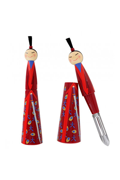 Pylones Vegetable Peeler and Corer - Samurai - Red2