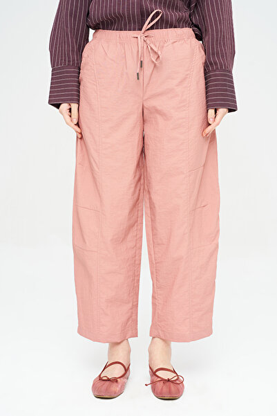 Orfeo Negro Women's Lace-Up Solid Color Cargo - Parachute Pants