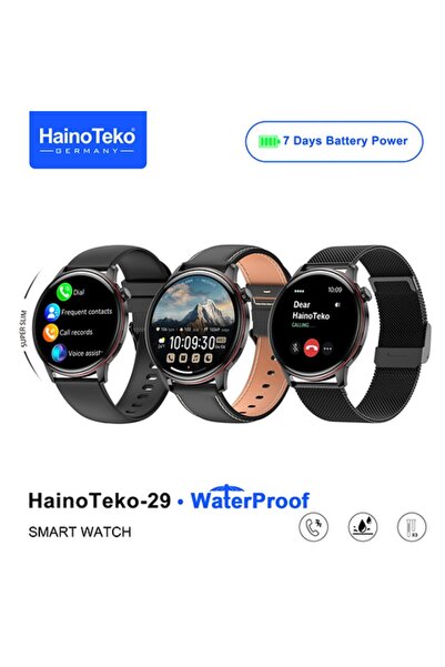 haino teko germany Haino Teko-29 Waterproof Smartwatch Ultra-Thin Amoled Scre...