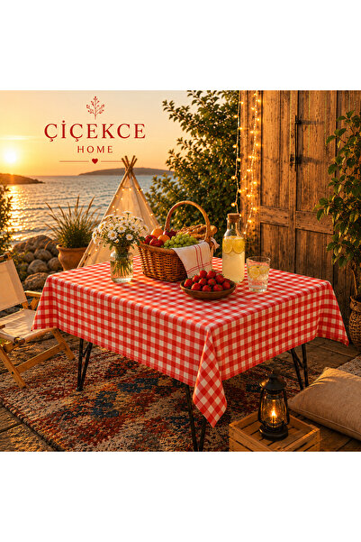 Çiçekce Home evinize renk katar Çiçekce home pötükare çok amaçlı sofra bezi -...