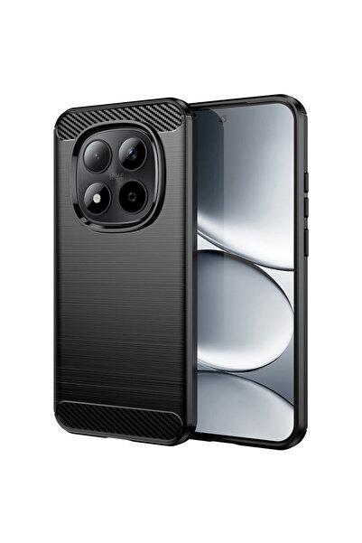 Techsuit Husa pentru Xiaomi Redmi Note 15 Pro 4G - Carbon Silicone - Black