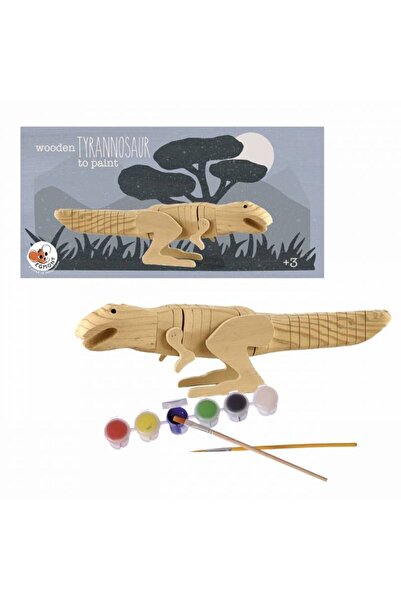 Egmont Toys Tyrannosaurus din lemn de pictat