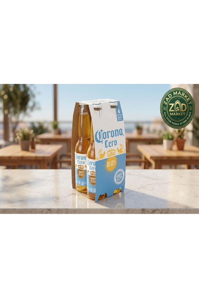 Corona Corona Cerveza 0.0% Beer Drink - Value Pack (4 Bottles) - Clear Refres...