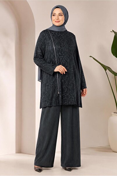 Alvina Zipper-Detail Pants Suit 20911