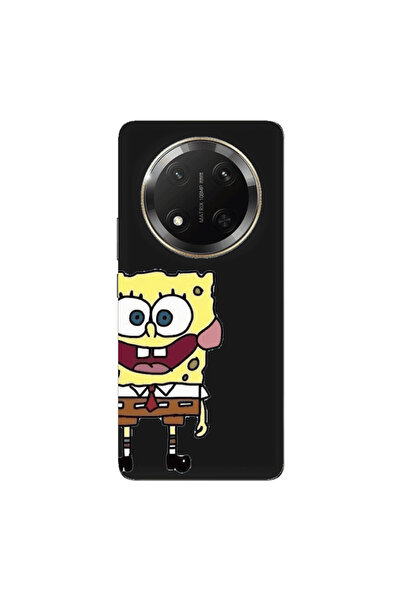 Other Honor Magic 7 Lite Spong 2 Black Colored Silicone TPU Θήκη
