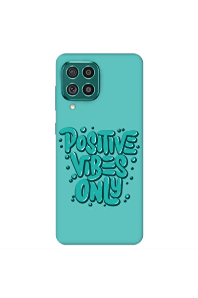 Other Samsung A22 4G Positive Vibes Only Turquoise Colored Silicone TPU Θήκη