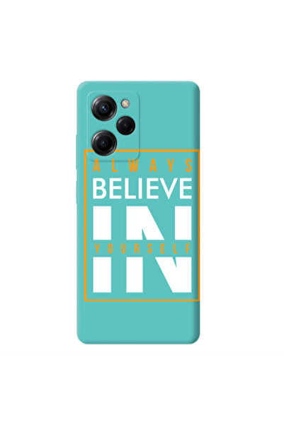 Other Xiaomi Poco X5 Pro Always Belive Turquoise Colored Silicone TPU Θήκη
