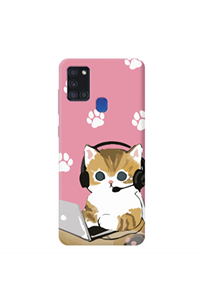 Other Samsung A21S Call Center Pink Colored Silicone TPU Θήκη