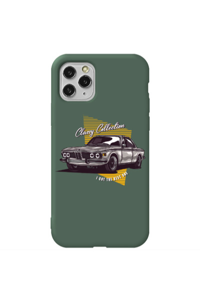 Other Apple iPhone 11 Pro Max Classy Collection Dark Green Colored Silicone T...