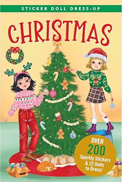Peter Pauper Press Christmas Sticker Doll Dressup Book