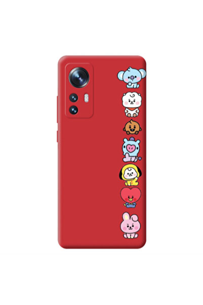 Other Xiaomi Mi 12 Lovely animals Red Colored Silicone TPU Θήκη