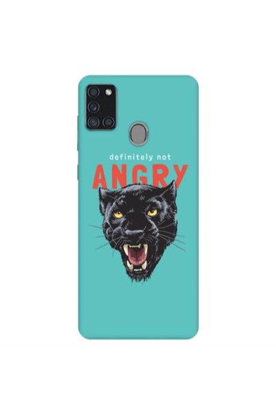 Other Samsung A21S Pointed teeth Turquoise Colored Silicone TPU Θήκη