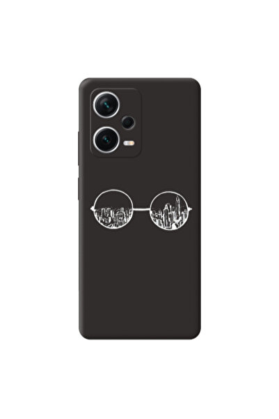 Other Xiaomi Poco X5 Sunglasses Black Colored Silicone TPU Θήκη