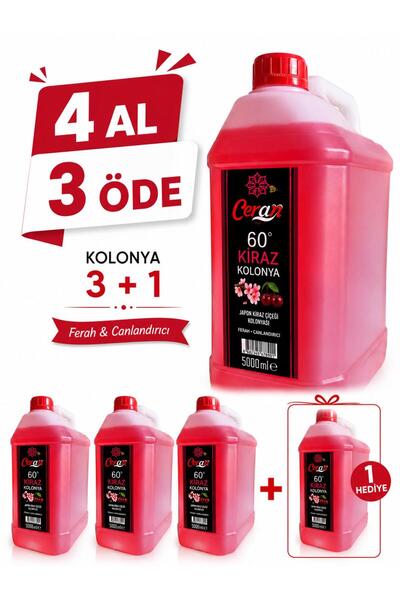 CERAN KOLONYA KİRAZ ÇİÇEĞİ KOLONYASI 5 LİTRE 4 AL 3 ÖDE
