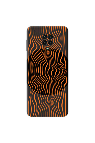 Other Xiaomi Redmi Note 9 Pro Trapezoidal lines Black Colored Silicone TPU Θήκη