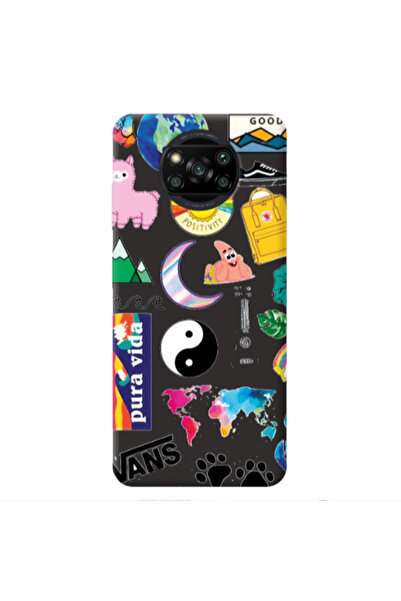 Other Xiaomi Poco X3 /X3 Pro Vans Black Colored Silicone TPU Θήκη