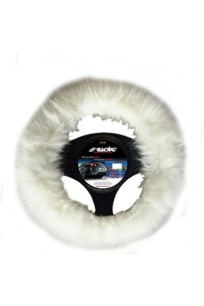Simoni Racing Car Steering Wheel Cover Flurry Fur with Diameter 37-39cm Synth...