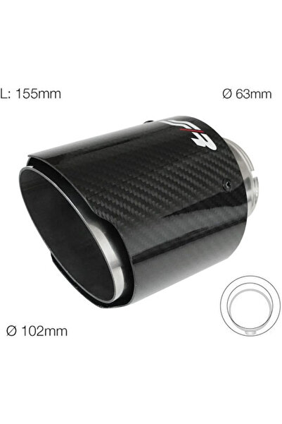 Simoni Racing Σιγαστήρας Εξάτμισης Γενικής Χρήσης Γνήσιο Ανθρακόνημα 63-102mm...