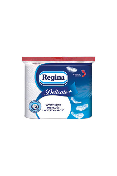 Regina Hartie igienica Delicate, 4 straturi, alb, set 9 role