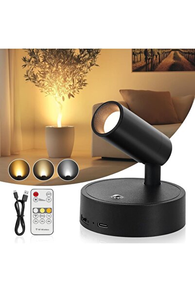 Arabest Wireless Battery Operated Indoor Spotlight,Rechargeable,Remote Contro...