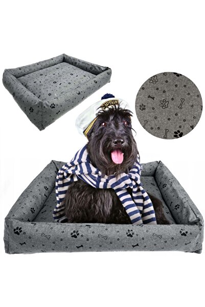 EDANTI Saltea de dormit pentru câini tip canapea 100x75 cm, impermeabilă, mat...