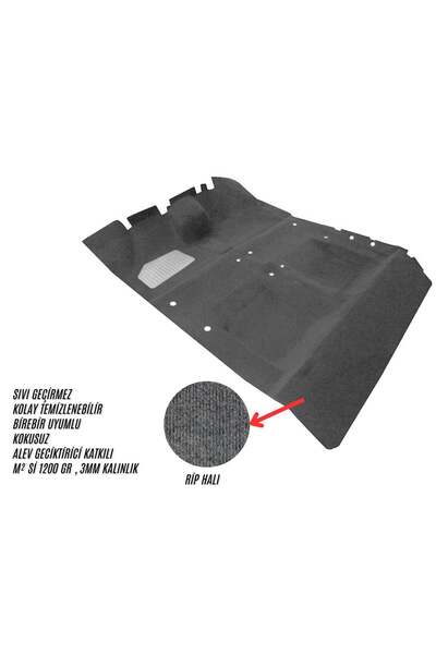 ERBERKLER R12 / TOROS TABAN HALISI GRİ